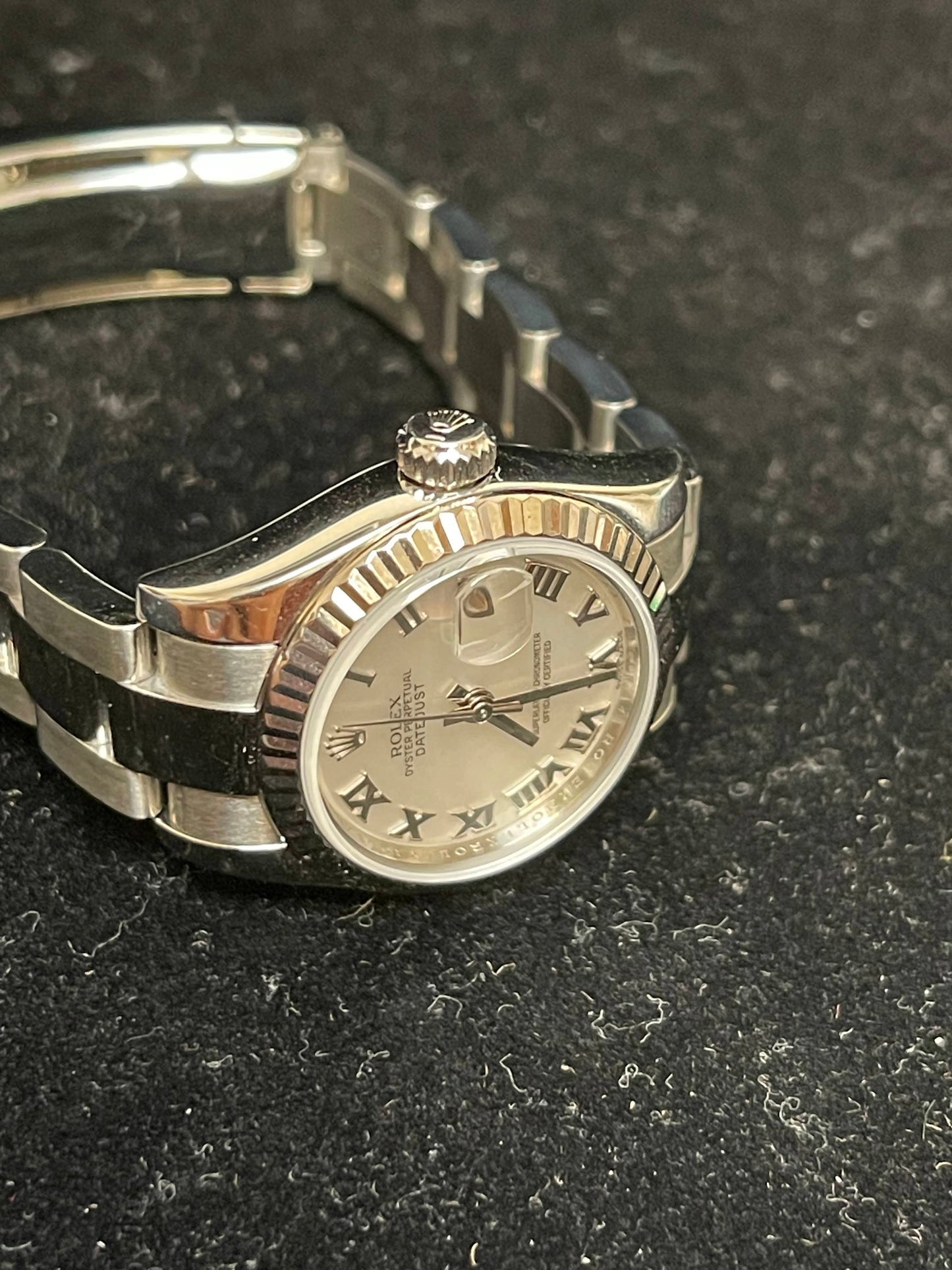 2007 Rolex Ladies Datejust 179174 White Mop SS Oyster No Papers 26mm