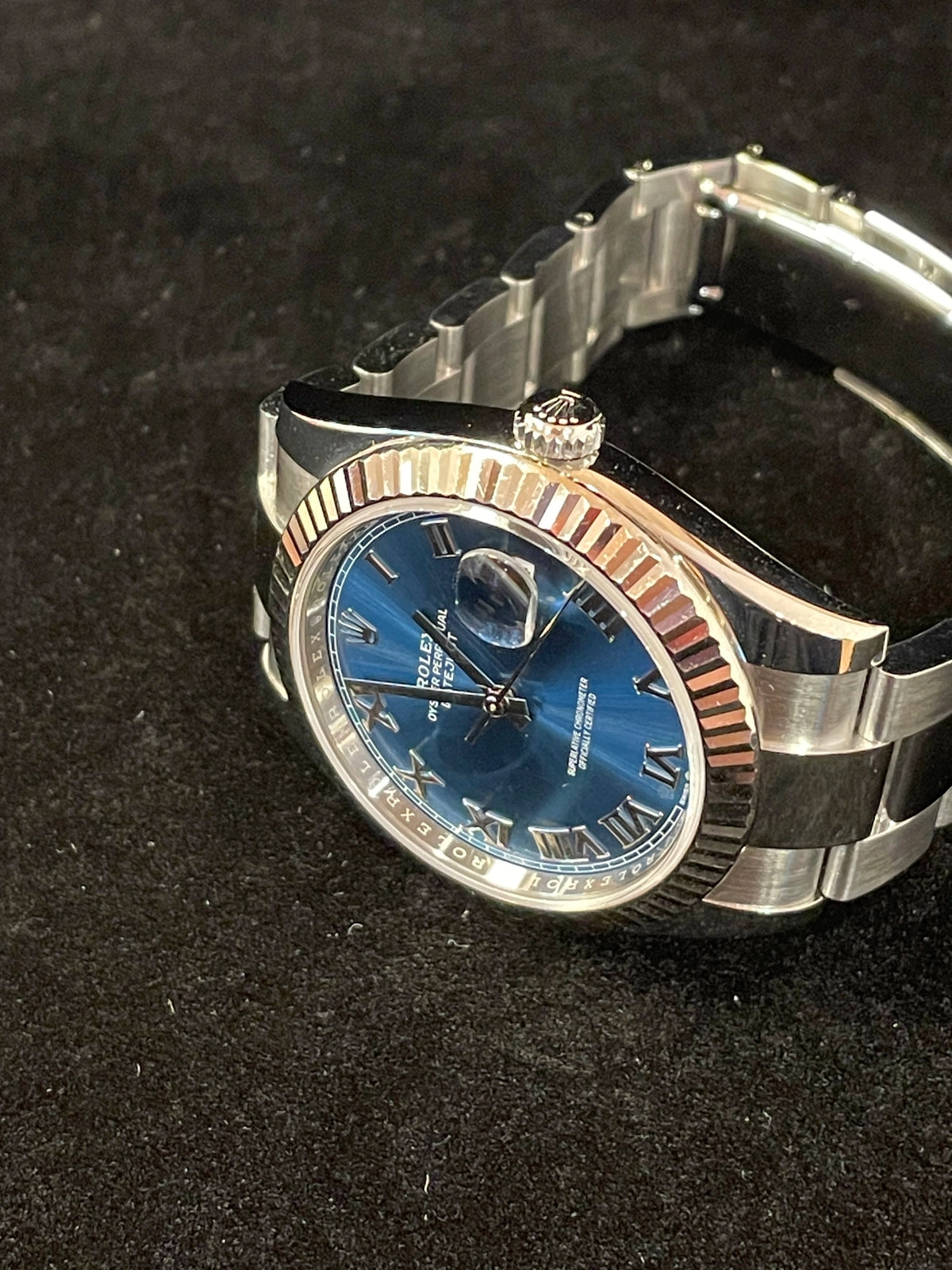 2023 Rolex Datejust 126334 Blue Roman Dial SS Oyster With Papers 41mm