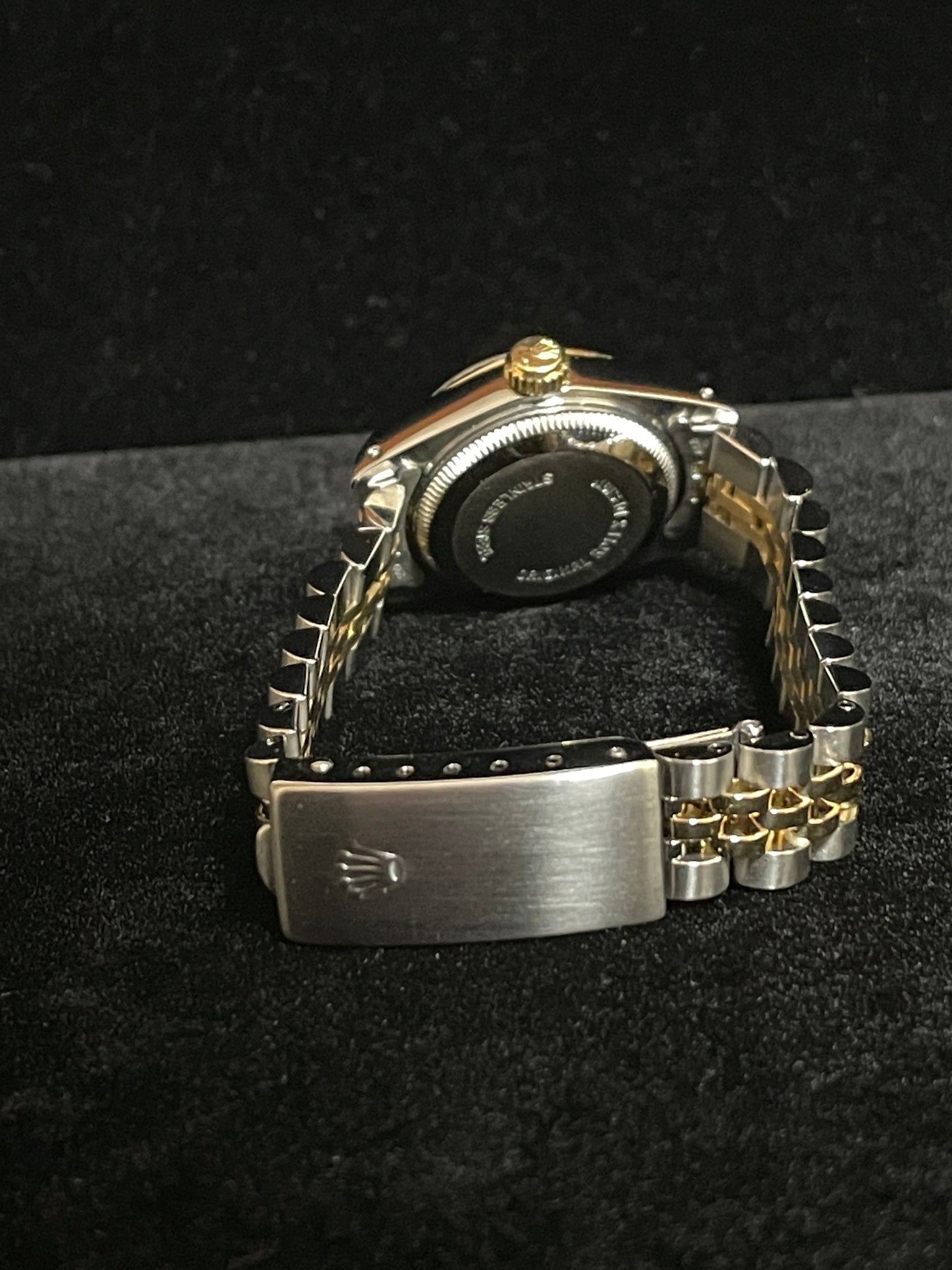 1988 Rolex Ladies Datejust 69173 White Roman Dial TT 18kt Jubilee No Papers 26mm
