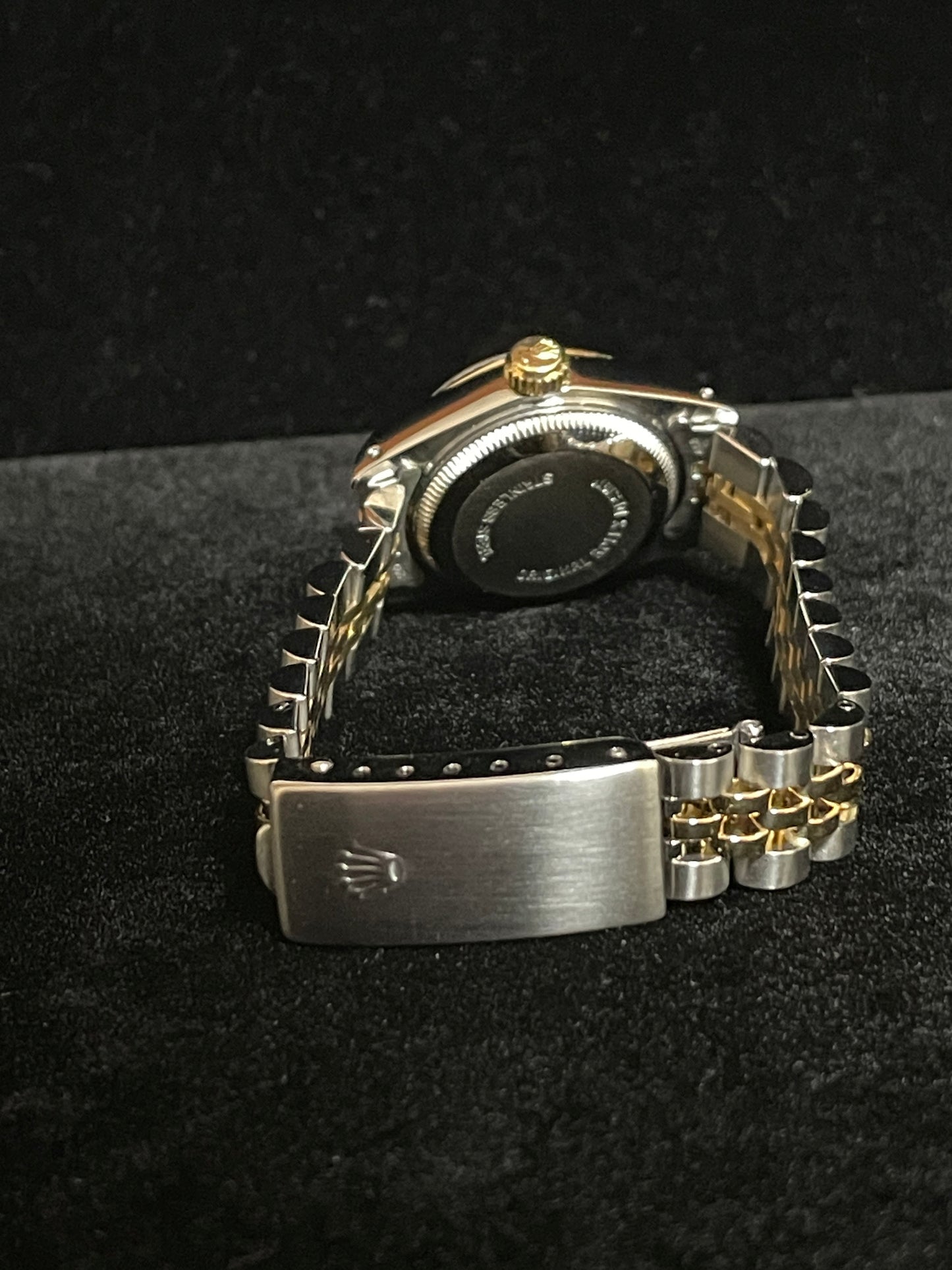 1988 Rolex Ladies Datejust 69173 White Roman Dial TT 18kt Jubilee No Papers 26mm