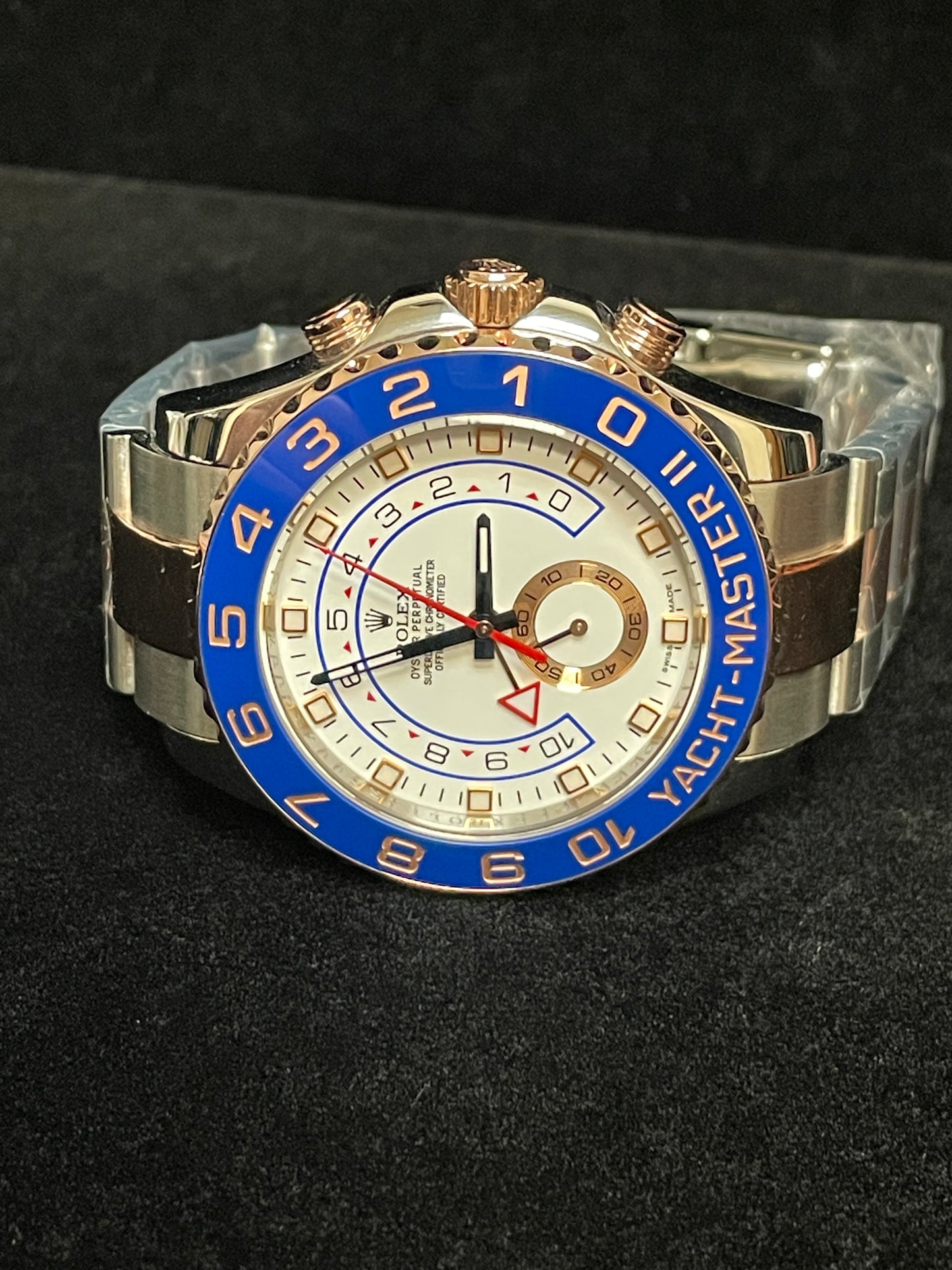 OHA 2016 Rolex Yacht-Master II 116681 White Dial TT Rose 18kt W/ 2023 RSC Card 44mm