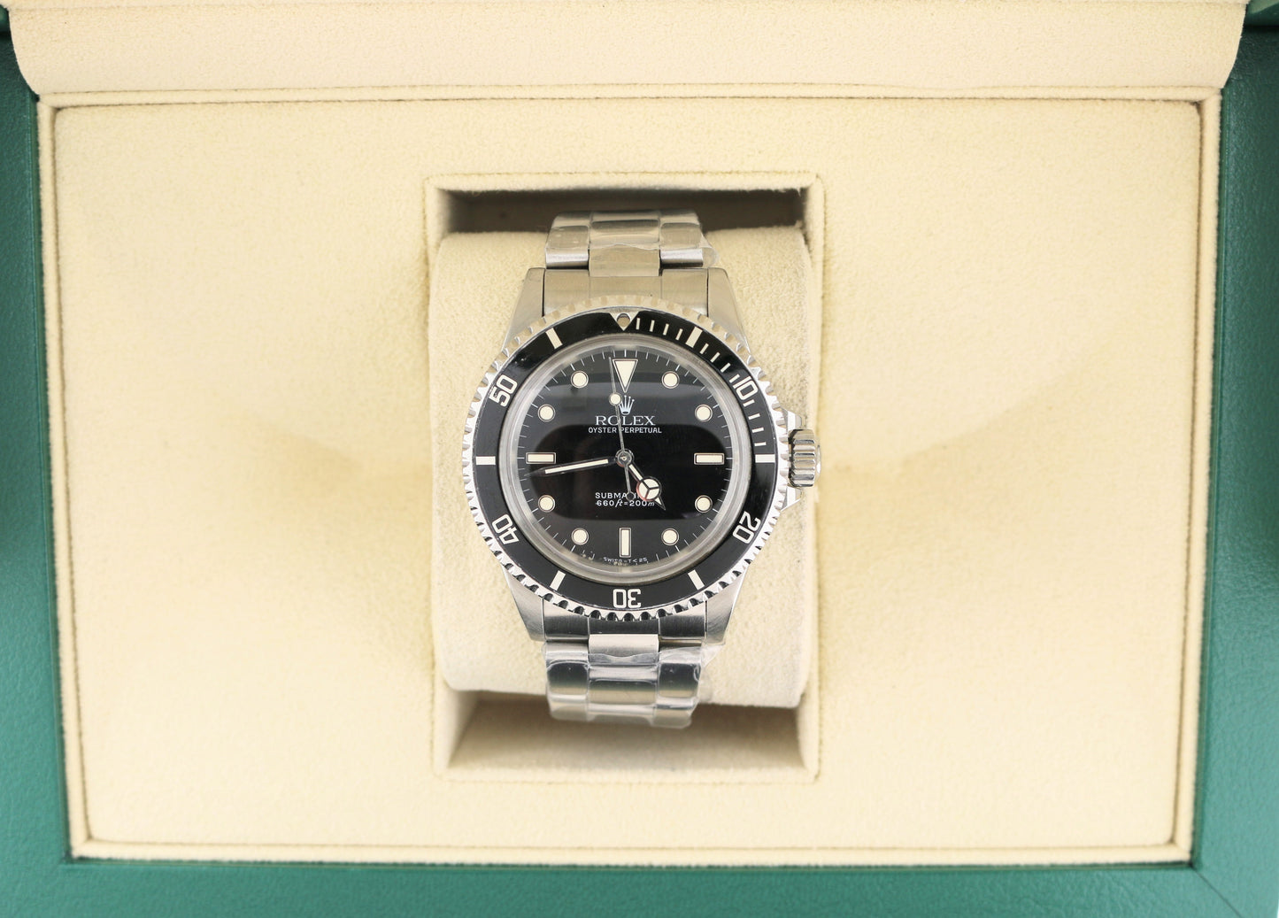 1988 Rolex Submariner No Date 5513 Black Spider Dial SS Oyster No Papers 40mm