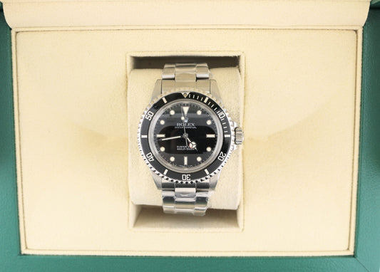 1988 Rolex Submariner No Date 5513 Black Spider Dial SS Oyster No Papers 40mm