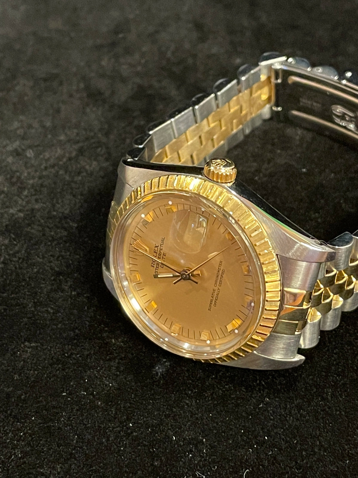 1988 Rolex Date 15053 Mazda Award Watch Champagne Dial TT Jubilee No Papers 34mm