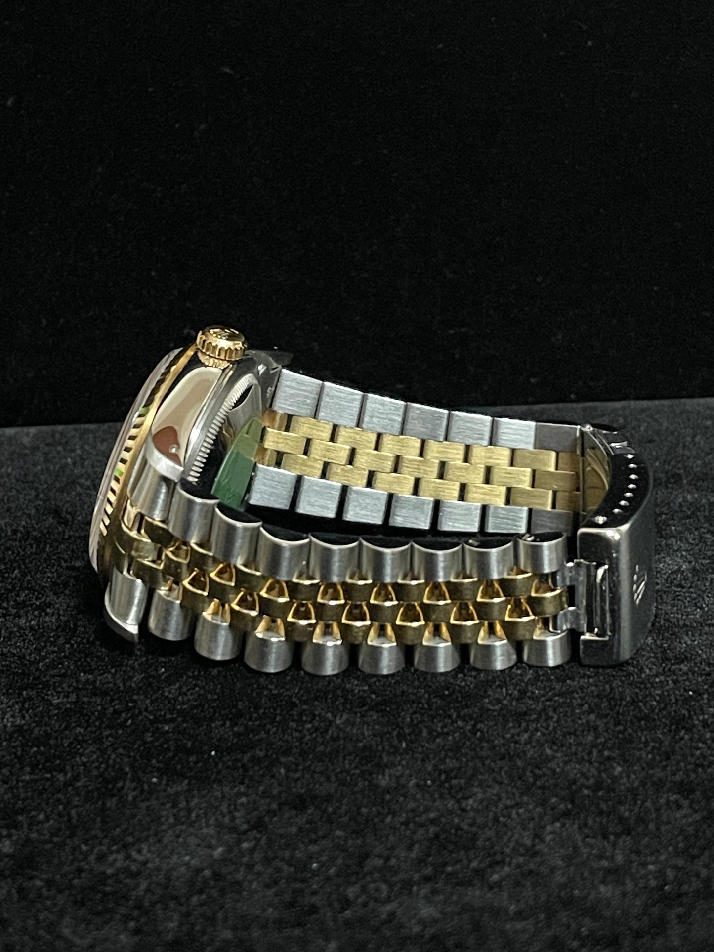 1993 Rolex Datejust 16233 White Roman Dial TT 18kt Jubilee With Papers 36mm