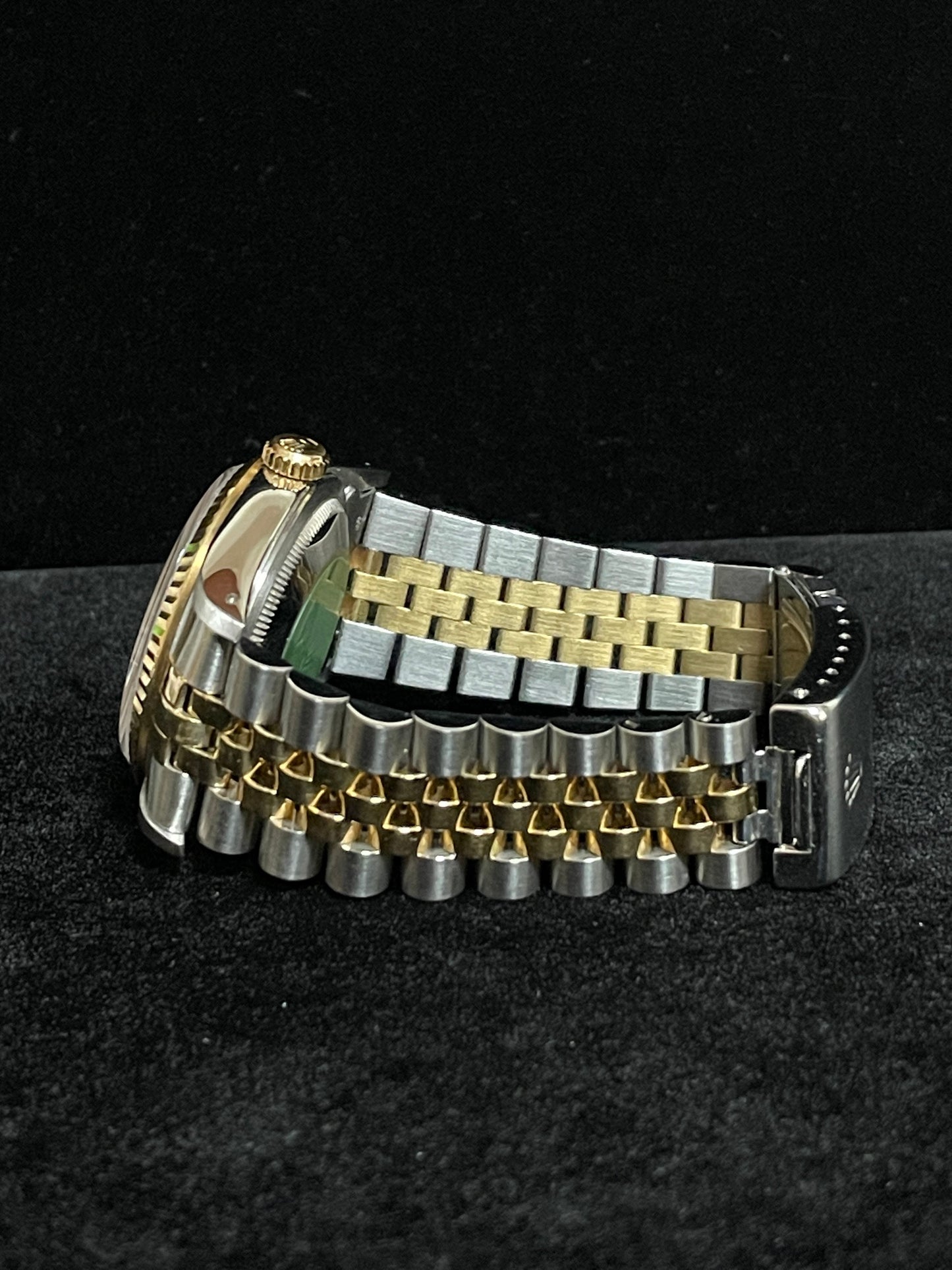 1993 Rolex Datejust 16233 White Roman Dial TT 18kt Jubilee With Papers 36mm