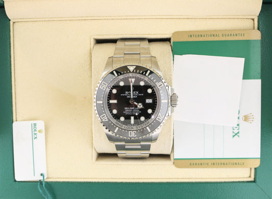2018 Rolex Deepsea Sea-Dweller 126660 Black Dial SS Oyster With Papers 44mm