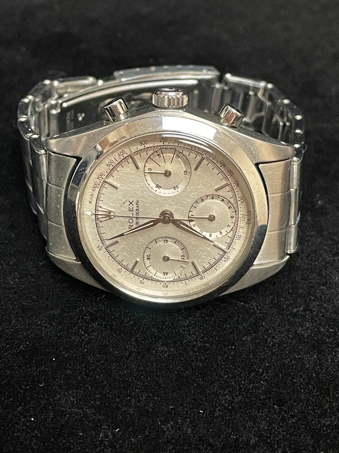 1958 Rolex PreDaytona 6234 Silver Dial SS Rivet Brevete No Papers 36mm