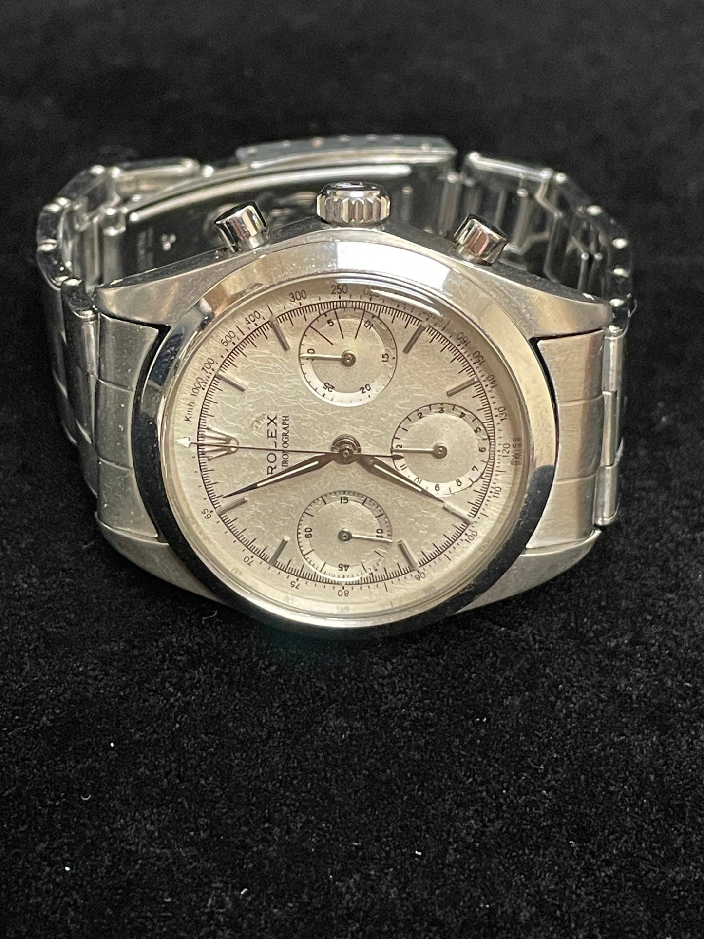 1958 Rolex PreDaytona 6234 Silver Dial SS Rivet Brevete No Papers 36mm