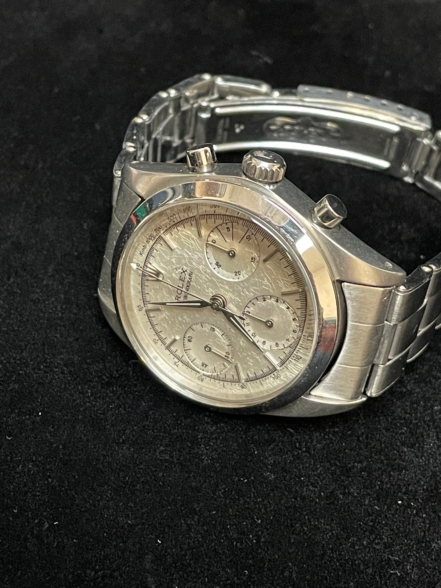 1958 Rolex PreDaytona 6234 Silver Dial SS Rivet Brevete No Papers 36mm