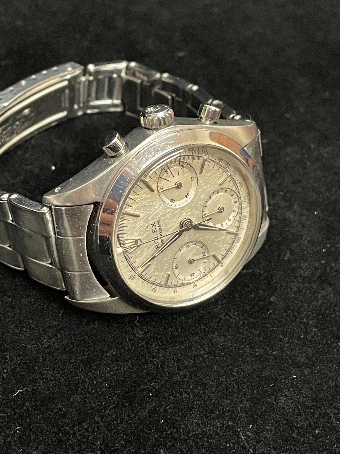 1958 Rolex PreDaytona 6234 Silver Dial SS Rivet Brevete No Papers 36mm