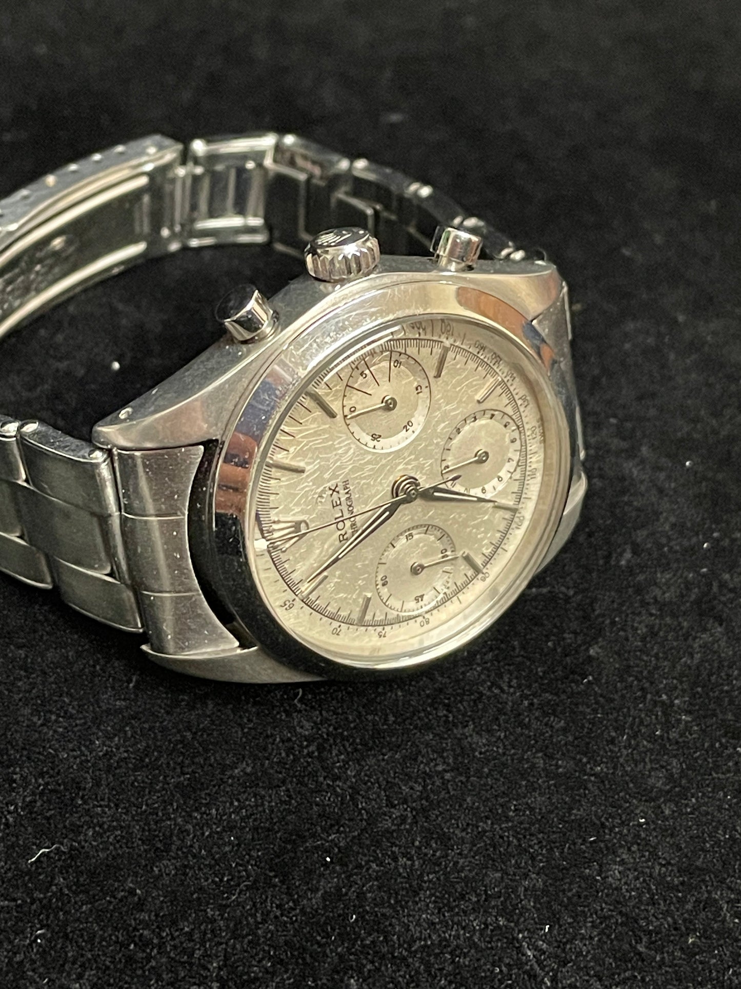 1958 Rolex PreDaytona 6234 Silver Dial SS Rivet Brevete No Papers 36mm
