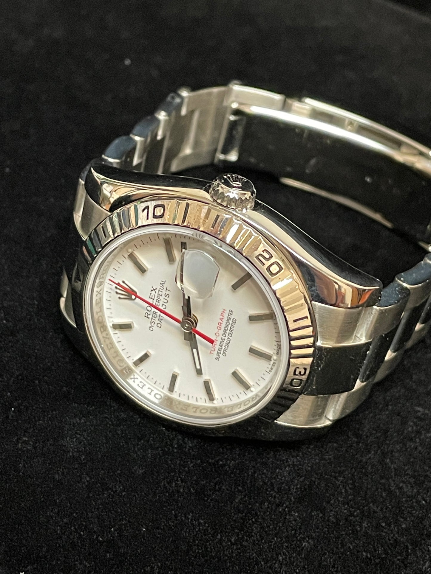 2006 Rolex Datejust Turnograph 116264 White Dial SS Oyster No Papers 36mm