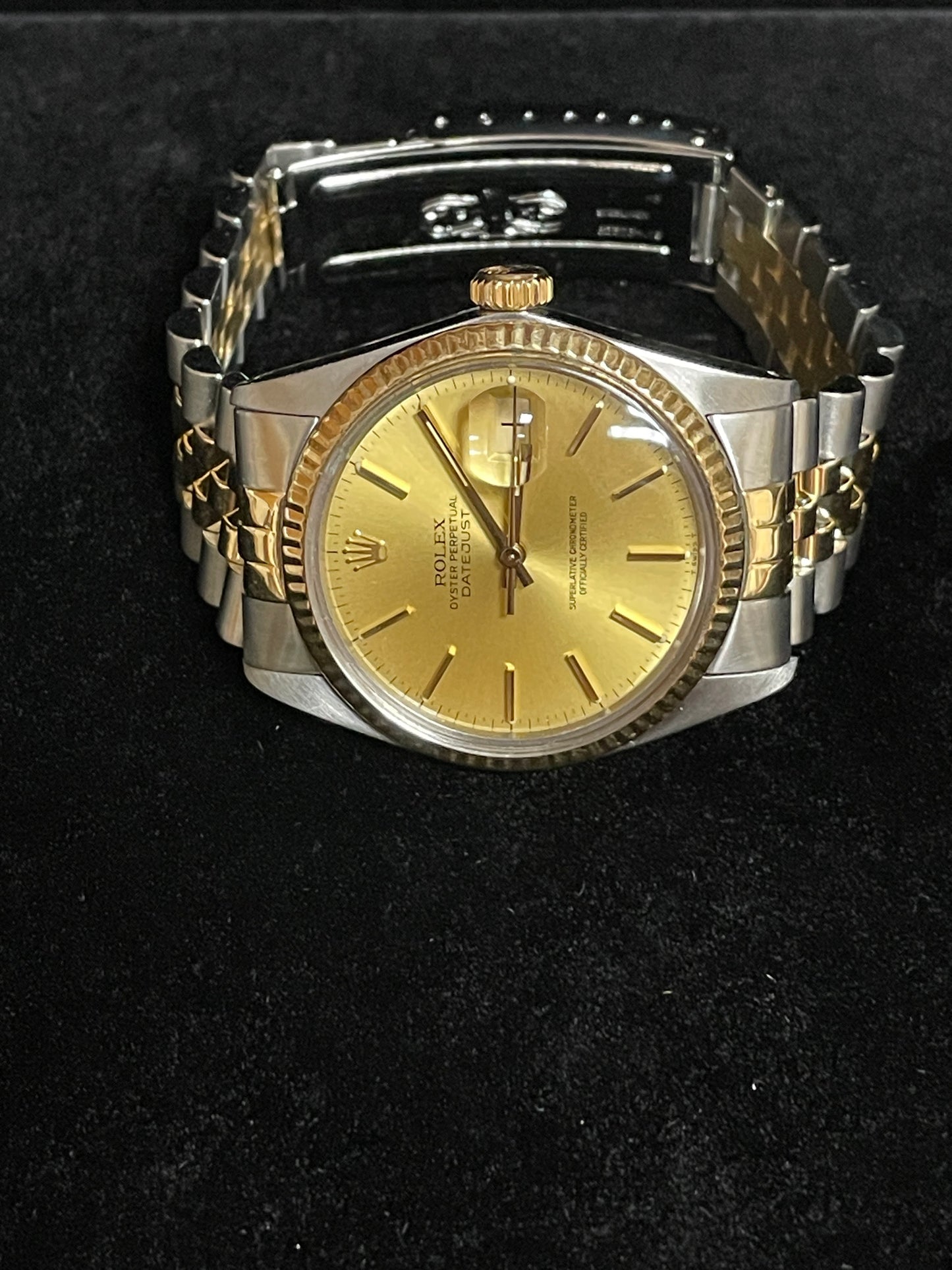 1983 Rolex Datejust 16013 Champagne Dial TT Jubilee No Papers 36mm