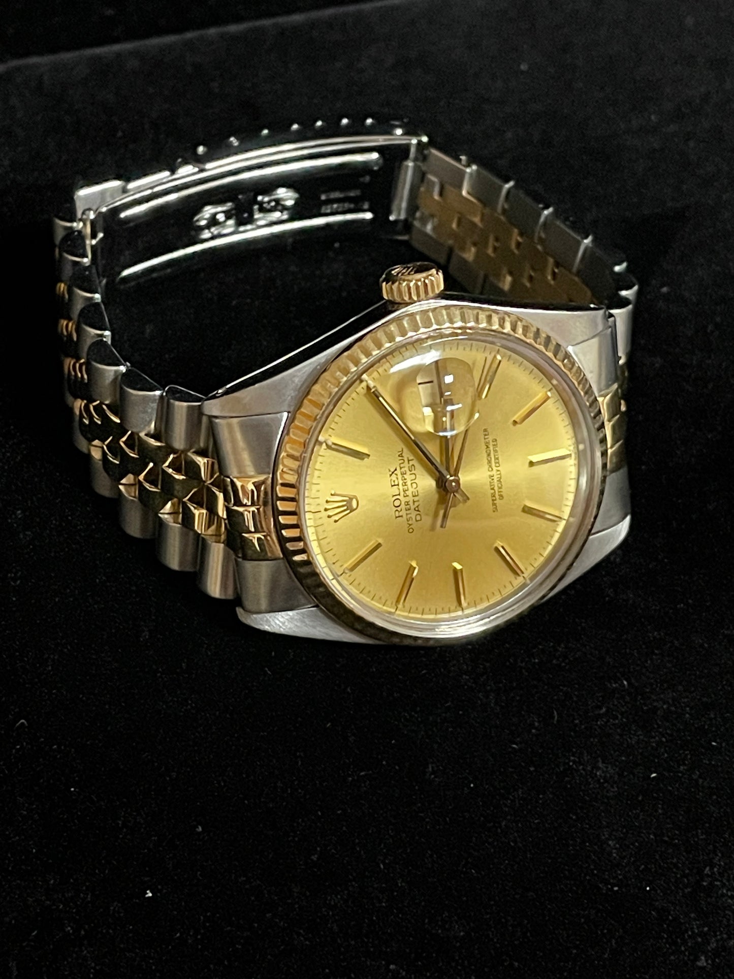 1983 Rolex Datejust 16013 Champagne Dial TT Jubilee No Papers 36mm