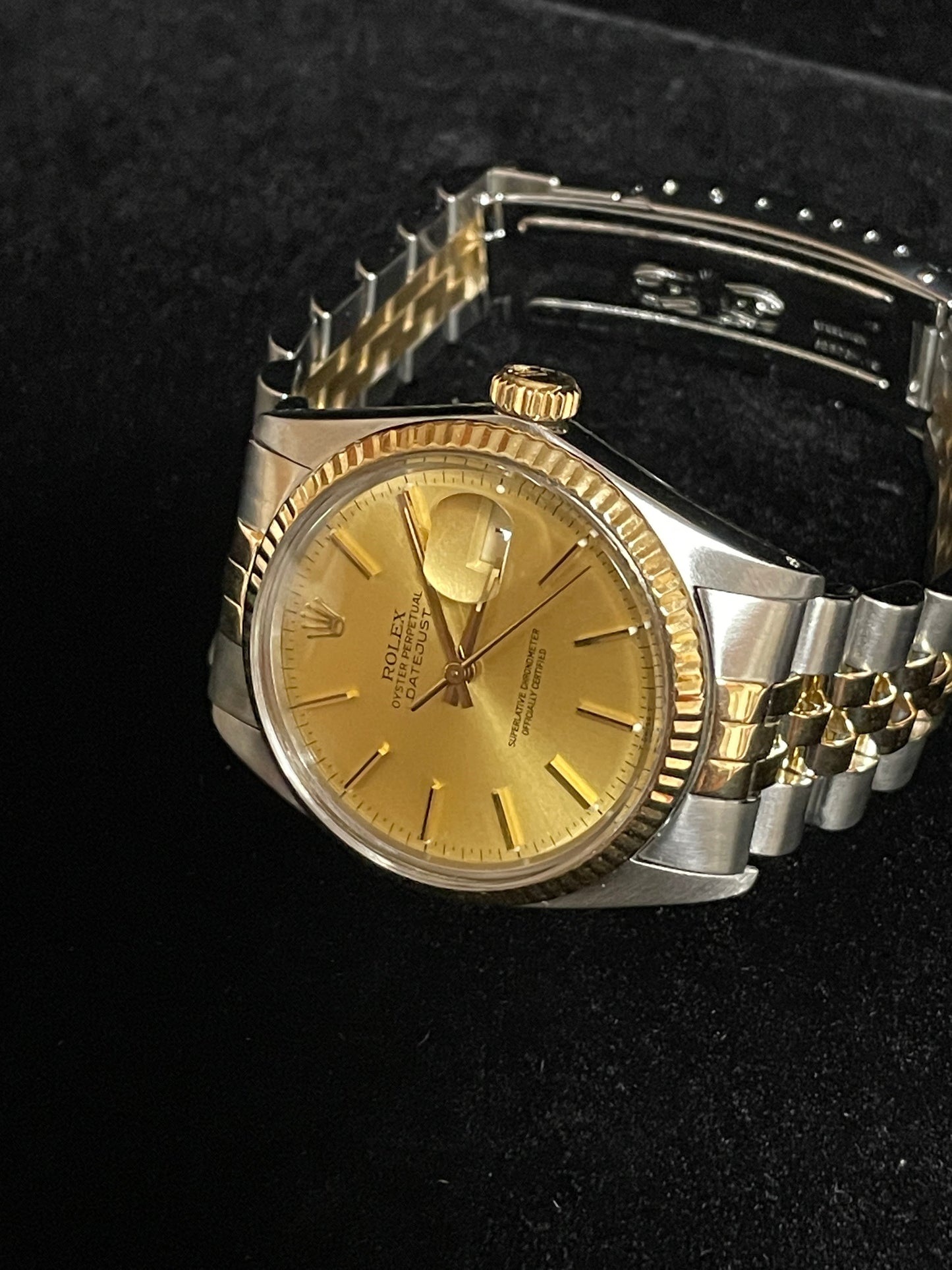 1983 Rolex Datejust 16013 Champagne Dial TT Jubilee No Papers 36mm