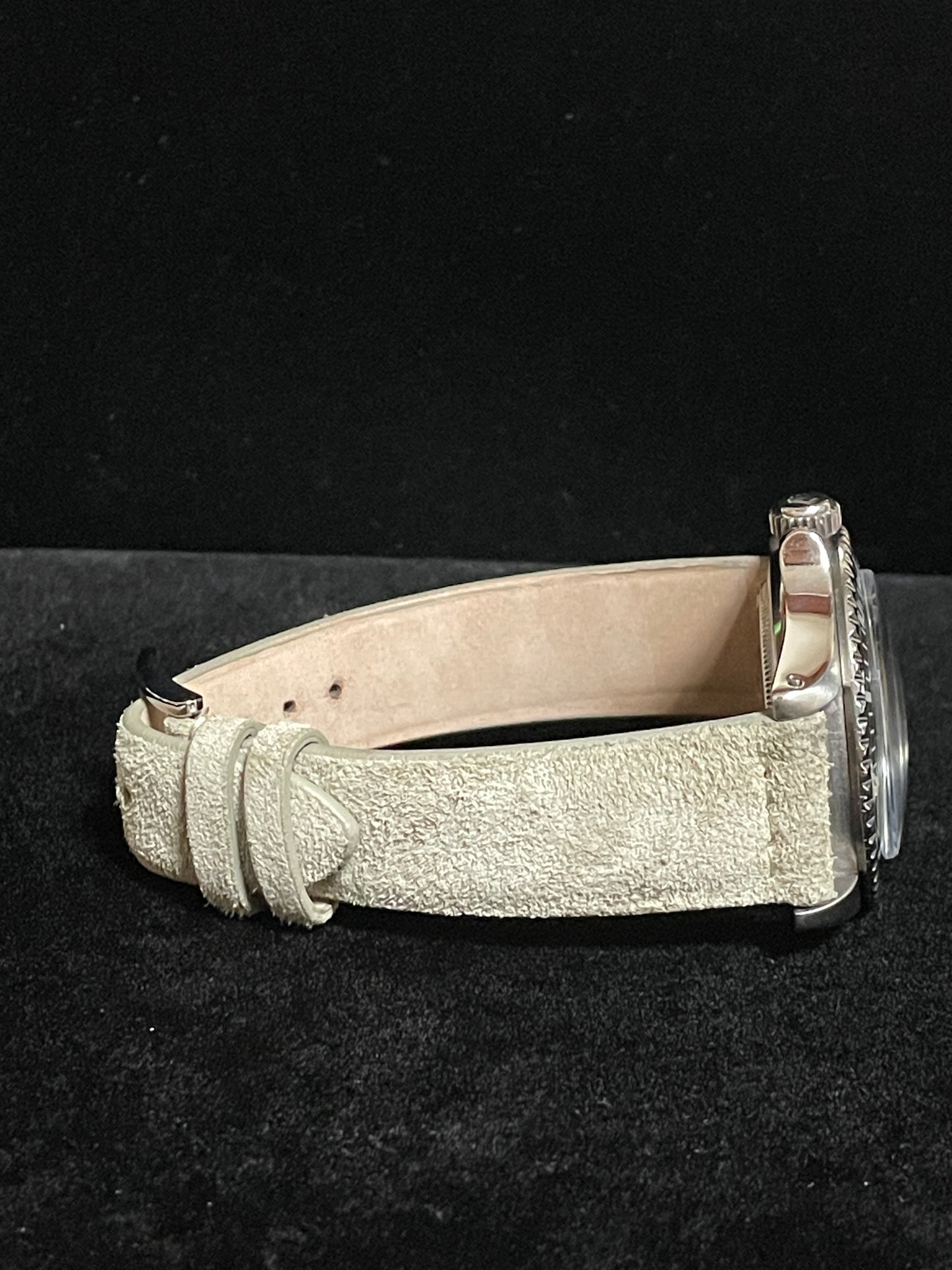 1966 Rolex Submariner No Date 5512 Black Dial Meters First Suede Strap 40mm