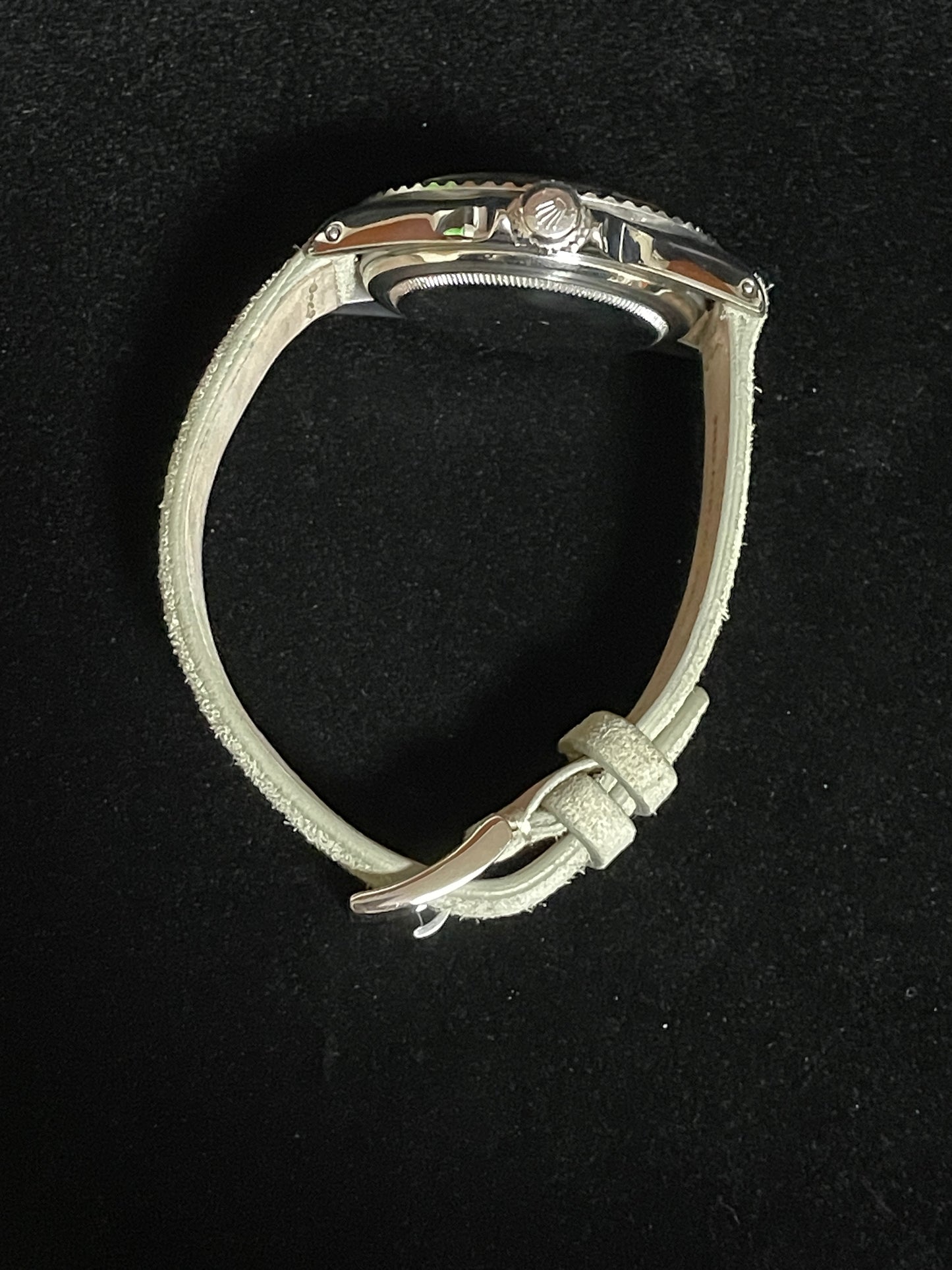 1966 Rolex Submariner No Date 5512 Black Dial Meters First Suede Strap 40mm