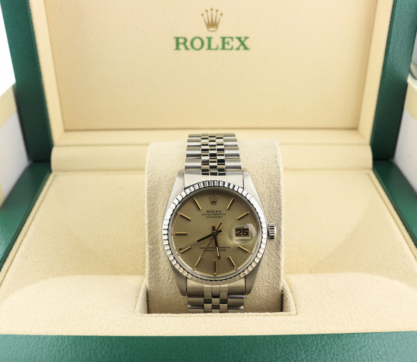 1979 Rolex Datejust 16030 Champagne Dial SS Jubilee No Papers 36mm