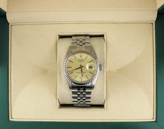1979 Rolex Datejust 16030 Champagne Dial SS Jubilee No Papers 36mm