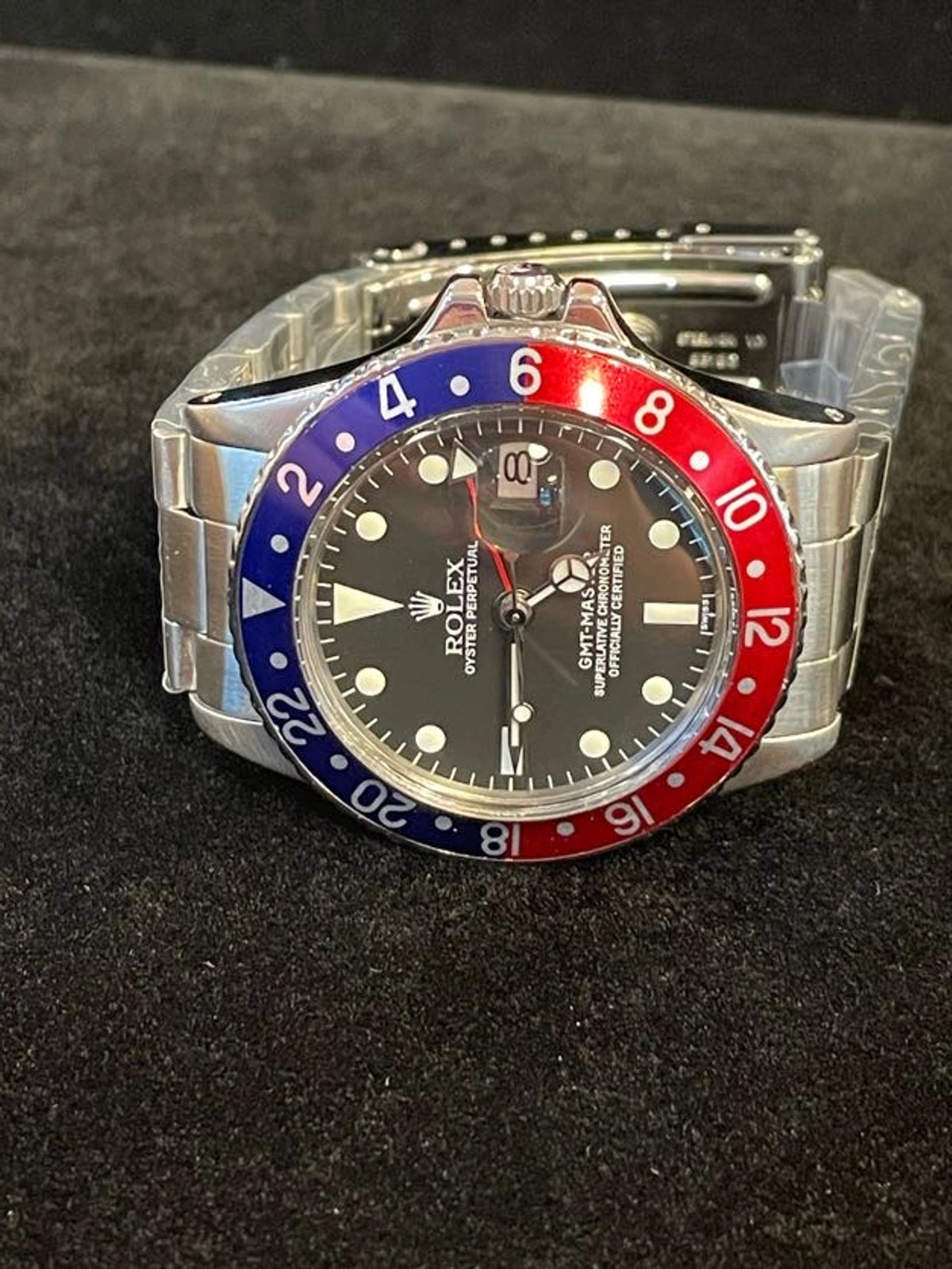1973 Rolex Pepsi GMT-Master 1675 Black Dial SS Oyster No Papers 40mm