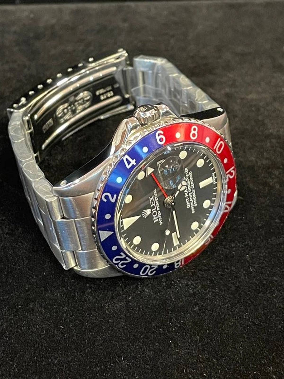 1973 Rolex Pepsi GMT-Master 1675 Black Dial SS Oyster No Papers 40mm