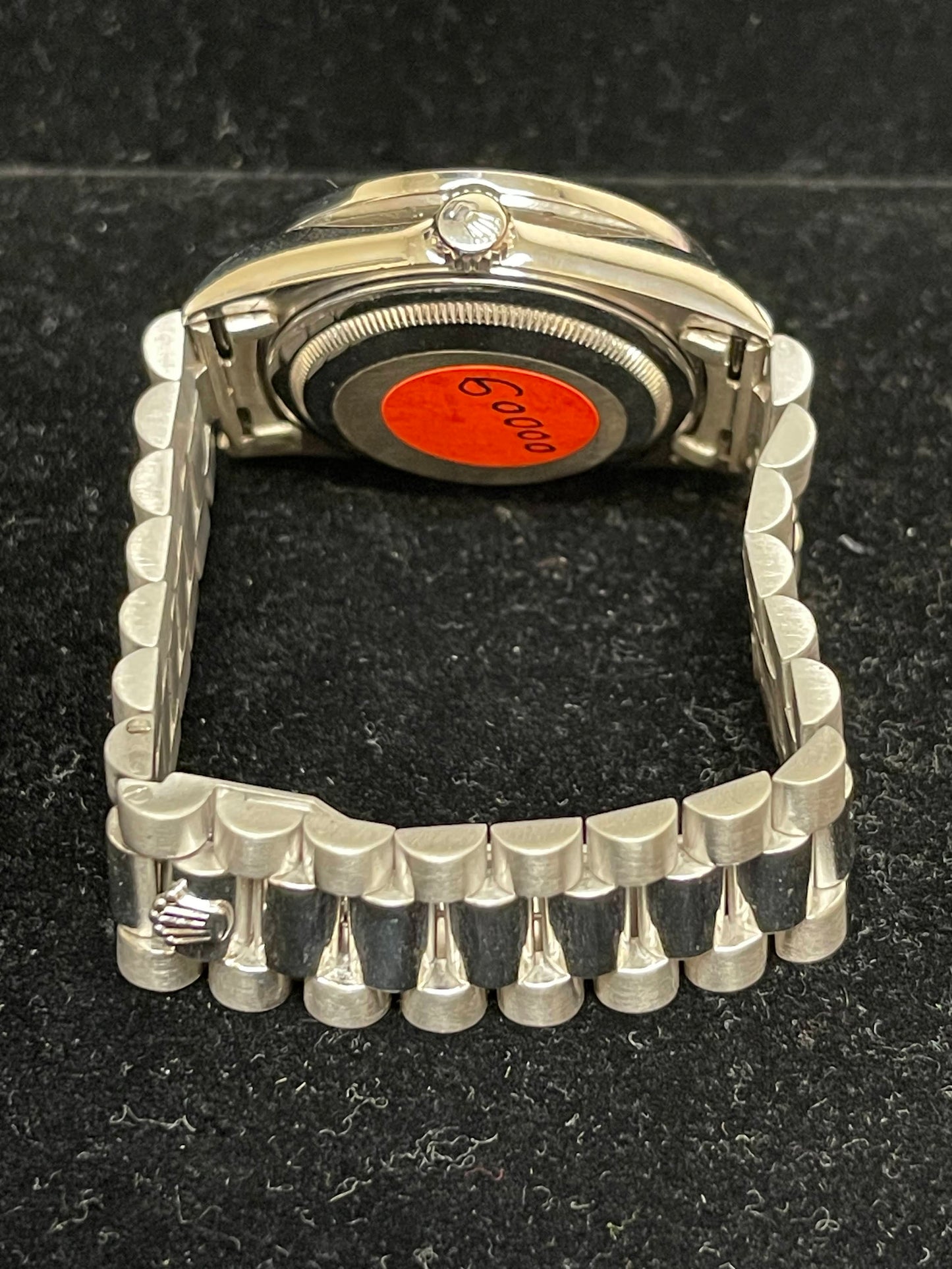 Rolex 1995 Day-Date 18296 Platinum Diamond Dial Bezel Factory Diamond Lugs 36mm