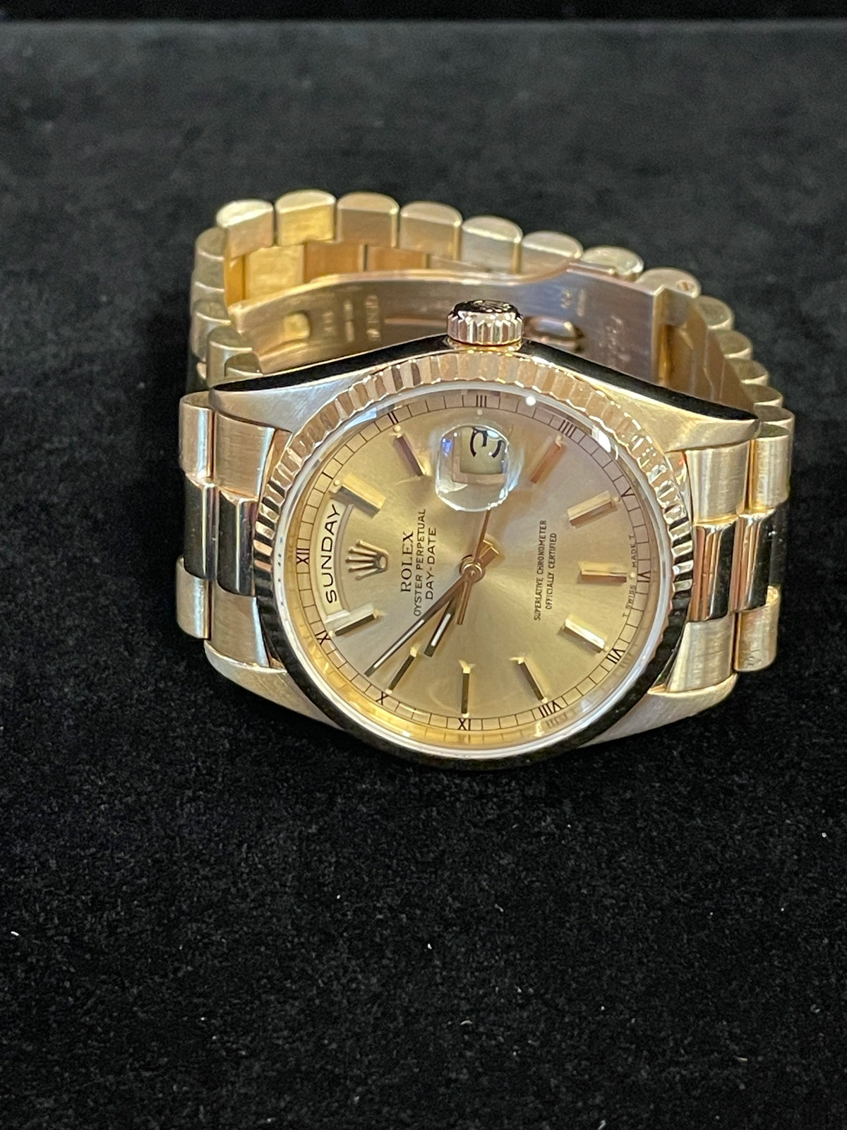1996 Rolex Day-Date 18238 Champagne Dial 18kt President No Papers 36mm