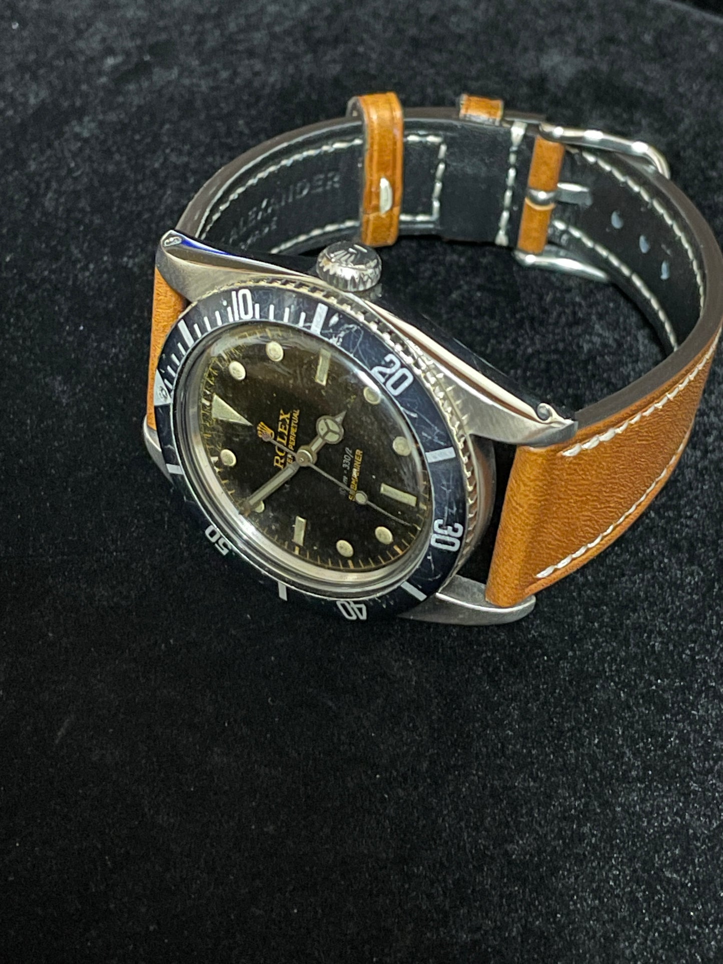 1958 Rolex Submariner 5508 James Bond Tropical Gilt Dial Meters First 40mm