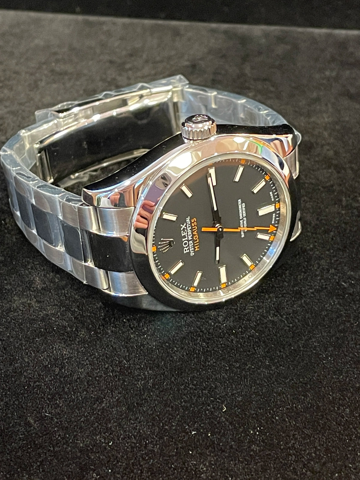 2009 Rolex Milgauss 116400 Black Dial SS Oyster No Papers 40mm