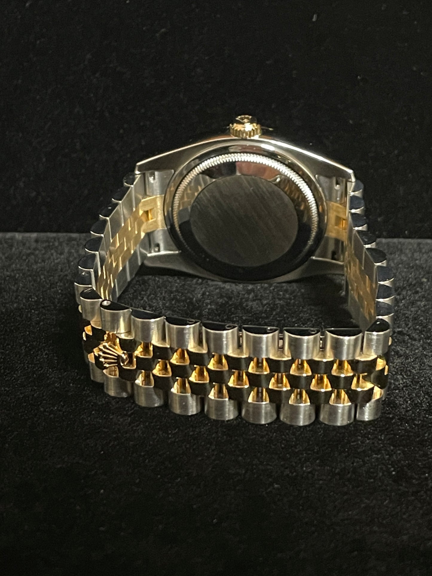 2006 Rolex Datejust 116233 Black Diamond Dial TT 18kt Jubilee No Papers 36mm