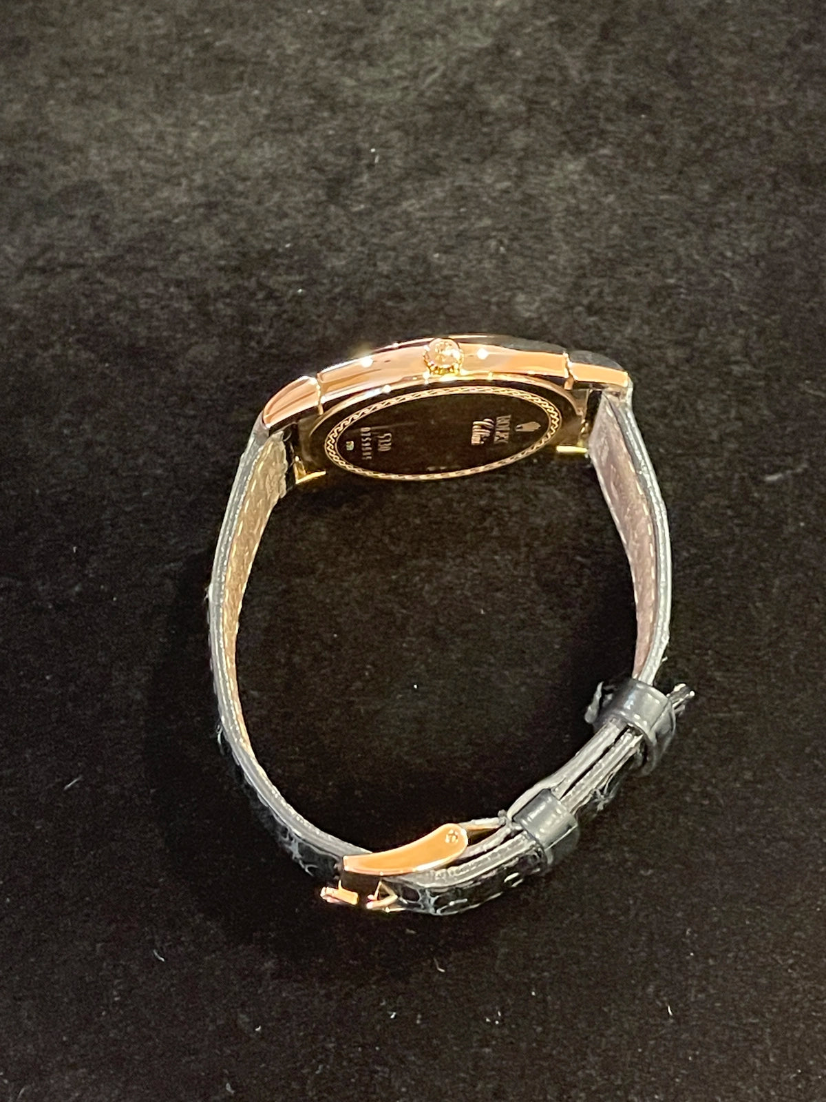2006 Rolex Cellini 5330 Grey Dial Leather Strap Rose Gold 18kt No Papers 36mm