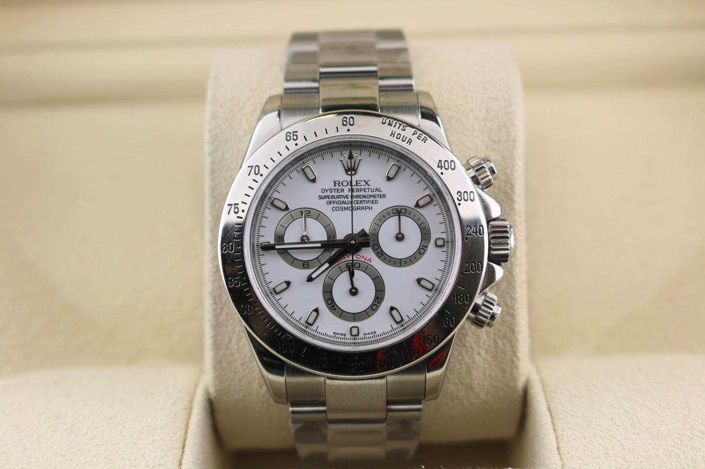 2006 Rolex Daytona 116520 White Dial Oyster Bracelet No Papers 40mm