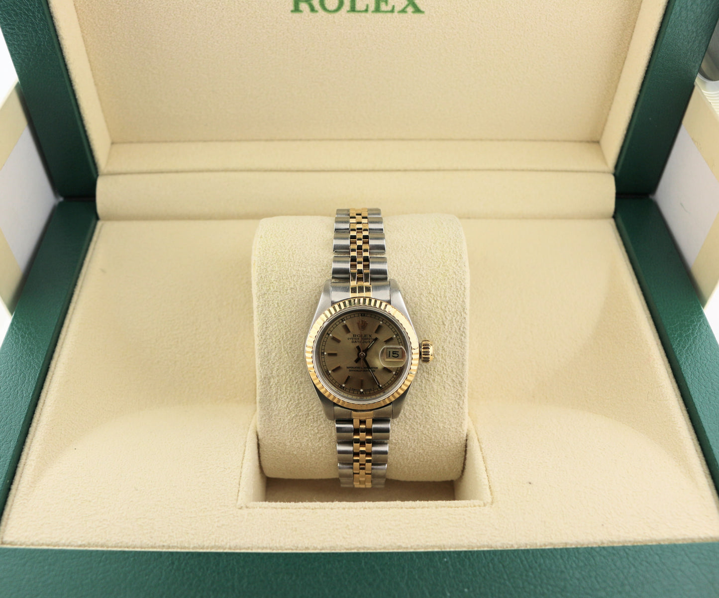 1987 Rolex Ladies Datejust 69173 Champagne Dial TT 18kt Jubilee No Papers 26mm