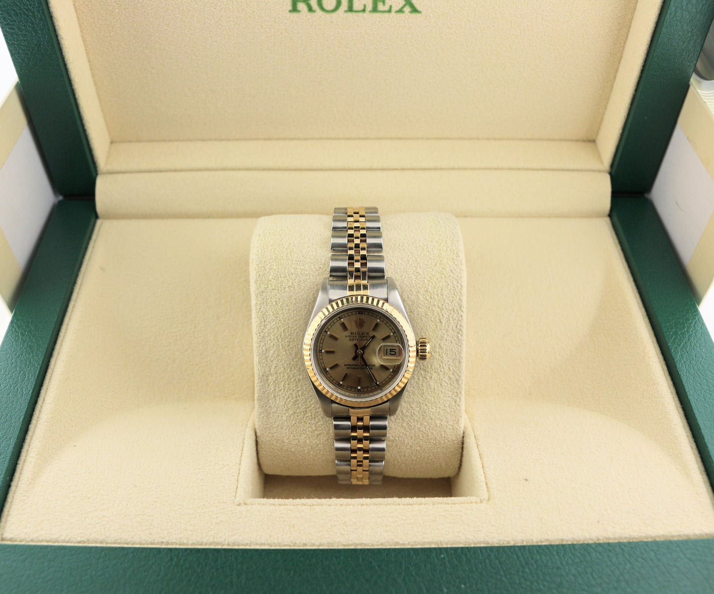 1987 Rolex Ladies Datejust 69173 Champagne Dial TT 18kt Jubilee No Papers 26mm
