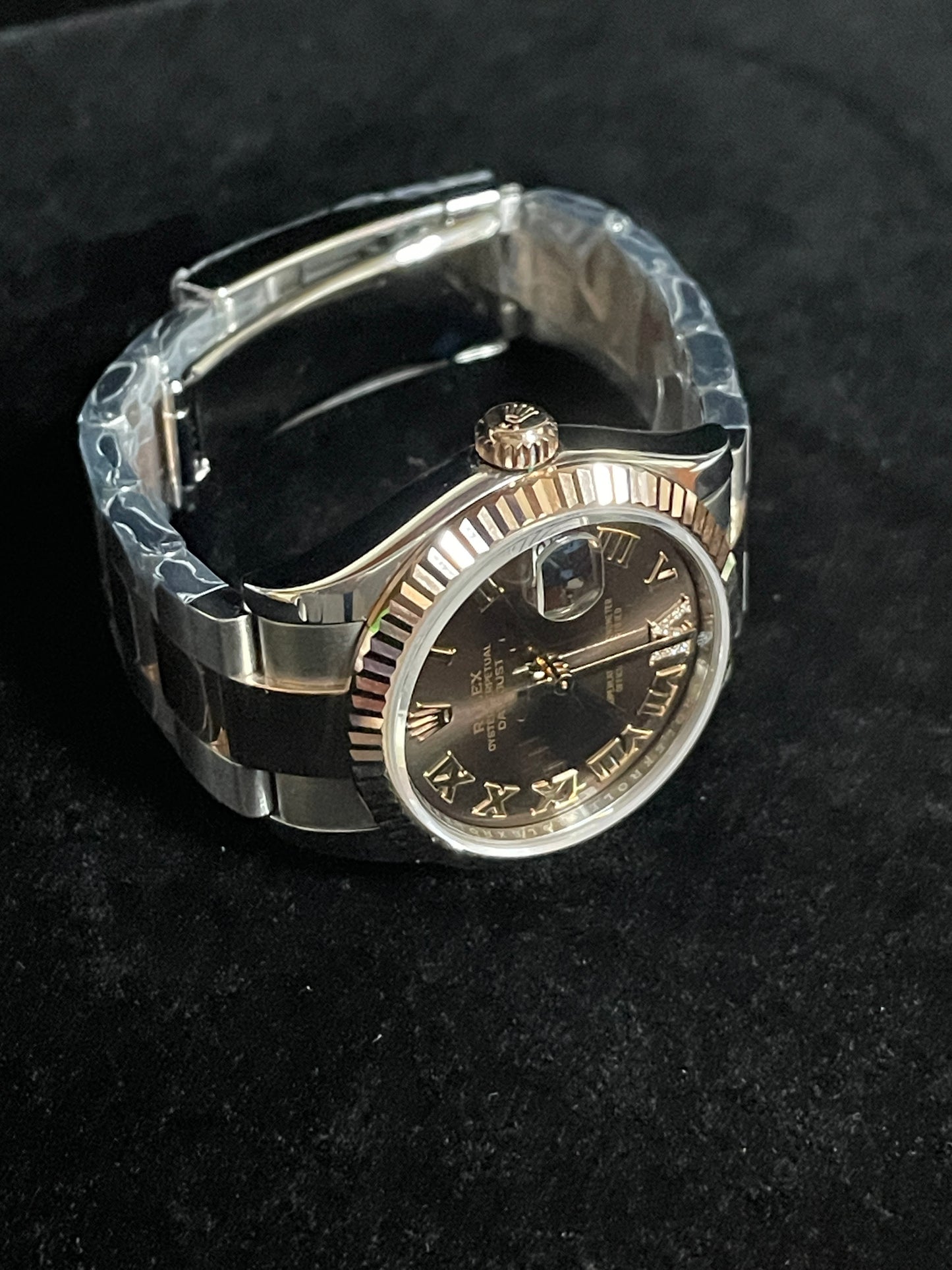 2025 Rolex Datejust 278271 Chocolate Roman Diamond VI TT Rose Gold Oyster 31mm