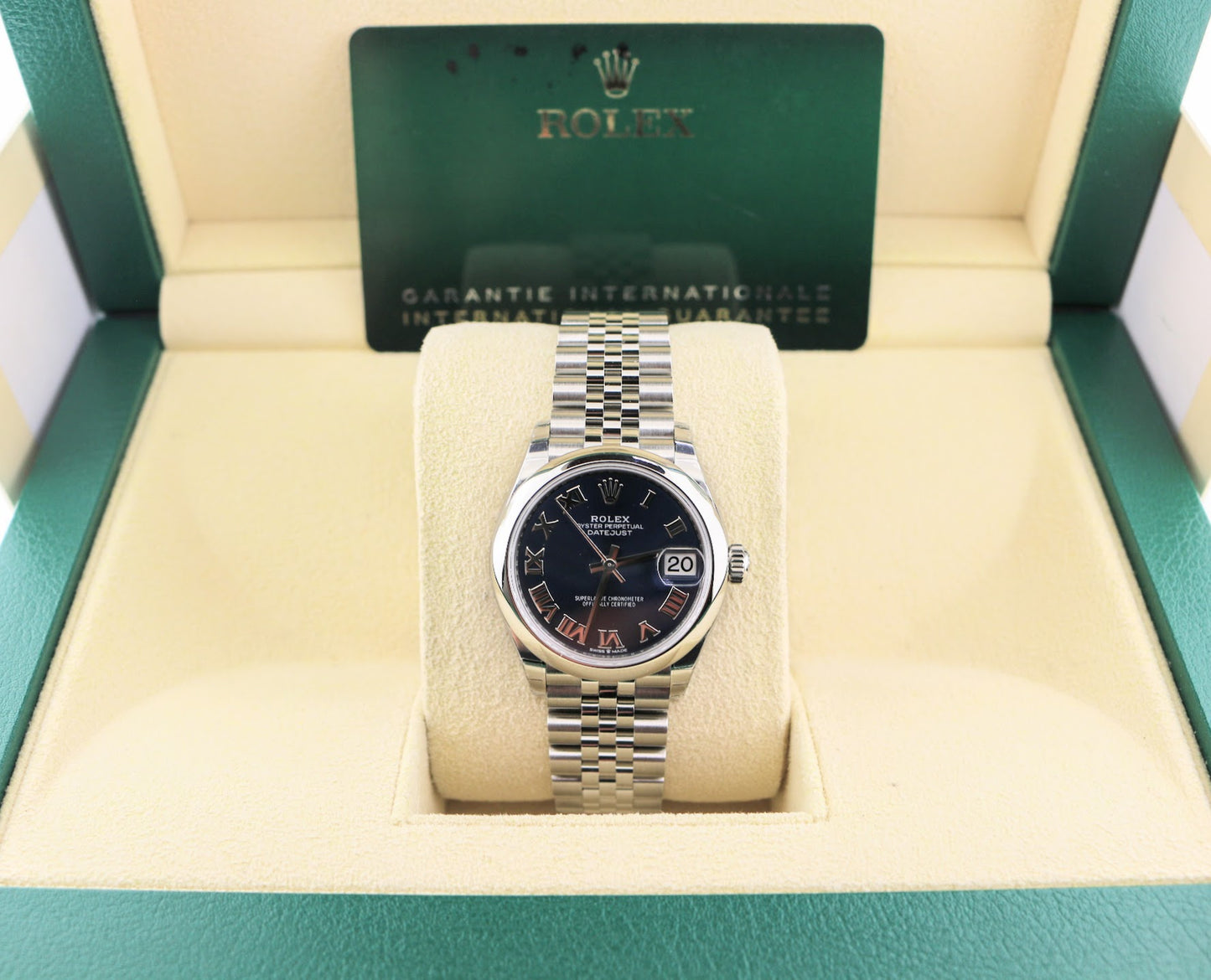 Unworn 2024 Rolex Datejust 278240 Blue Roman Dial SS Jubilee With Papers 31mm