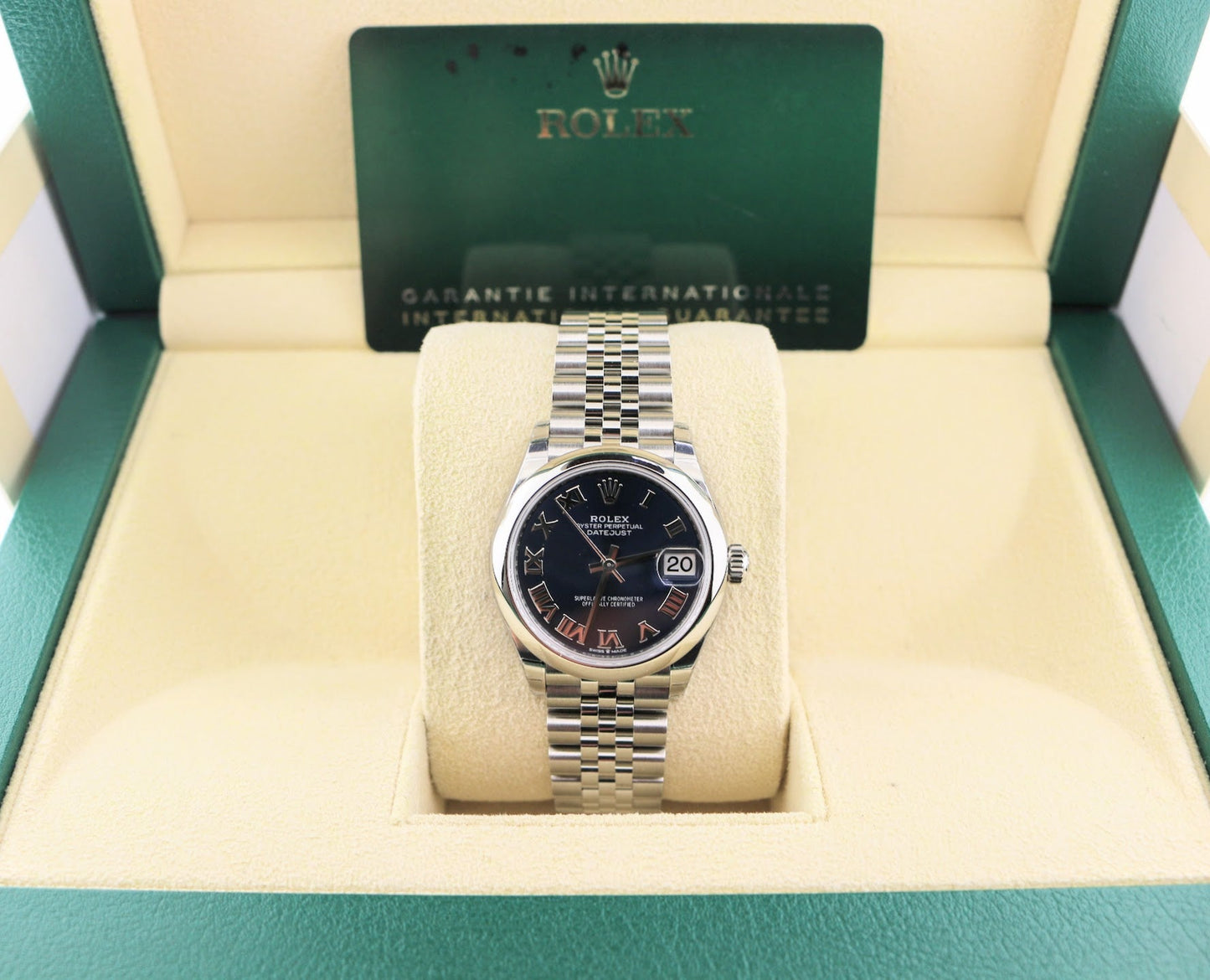 Unworn 2024 Rolex Datejust 278240 Blue Roman Dial SS Jubilee With Papers 31mm