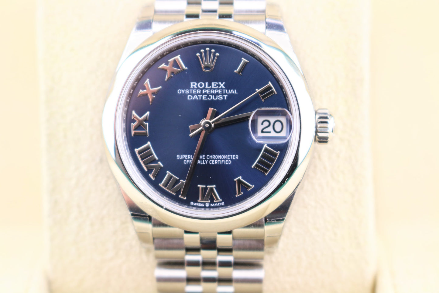 Unworn 2024 Rolex Datejust 278240 Blue Roman Dial SS Jubilee With Papers 31mm