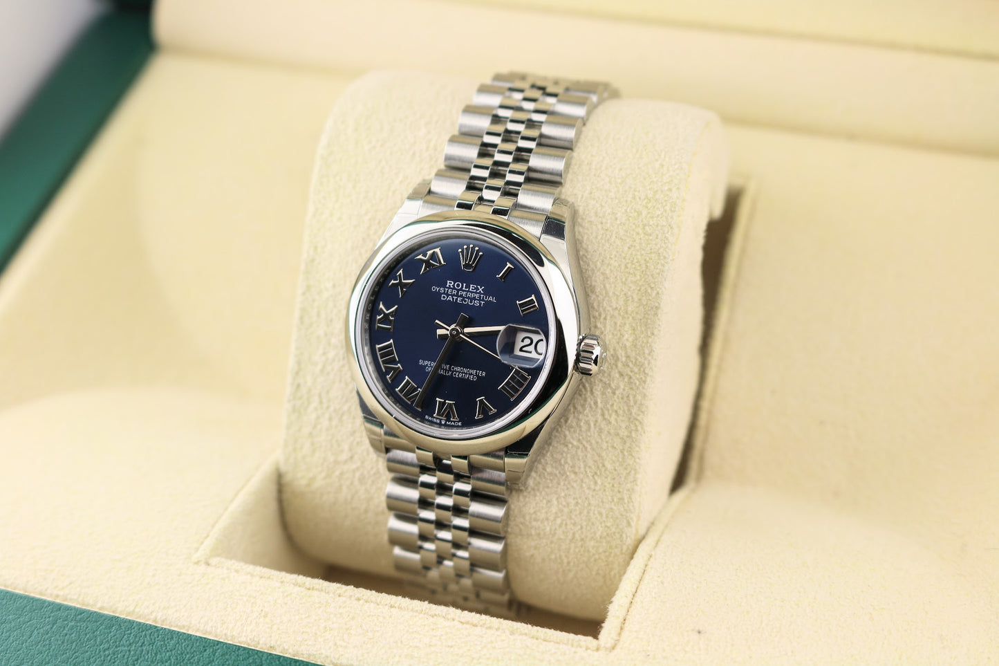 Unworn 2024 Rolex Datejust 278240 Blue Roman Dial SS Jubilee With Papers 31mm