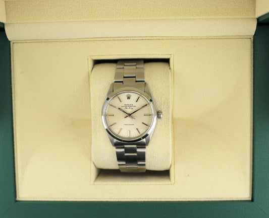 1981 Rolex Air-King 5500 Silver Dial SS Oyster No Papers 34mm