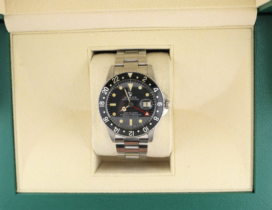 1959 Rolex GMT-Master Eagle Beak 1675 Black Dial SS Oyster No Papers 40mm