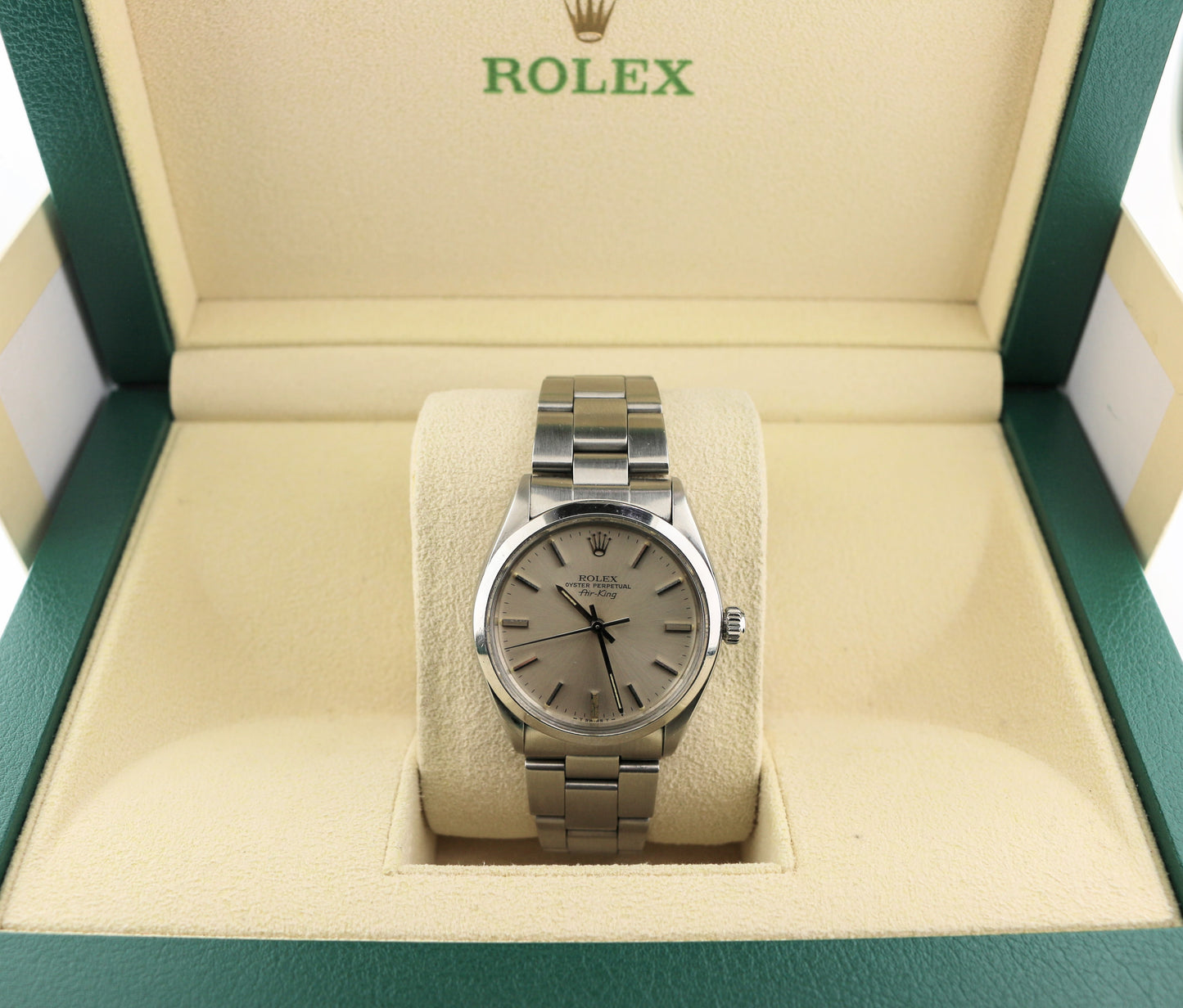 1979 Rolex Air-King 5500 Silver Dial SS Oyster No Papers 34mm