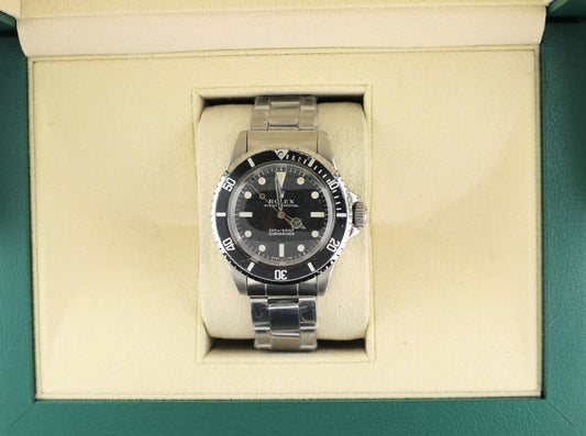 1969 Rolex Submariner No Date 5513 Meters First Matte Dial SS Oyster Rivet 40mm