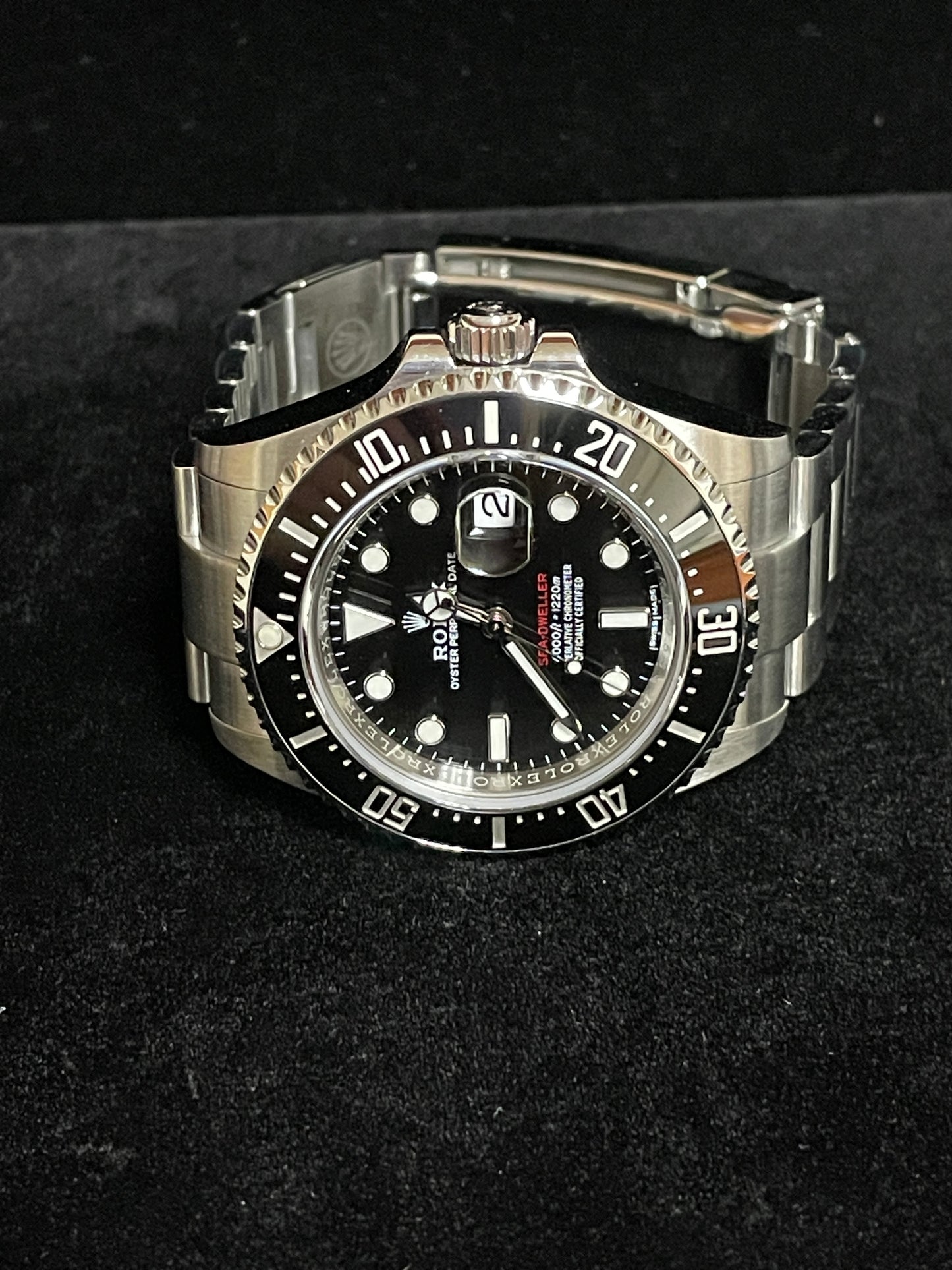 OHA 2017 Rolex Red Sea-Dweller 126600 Black Dial SS Oyster With Papers 43mm