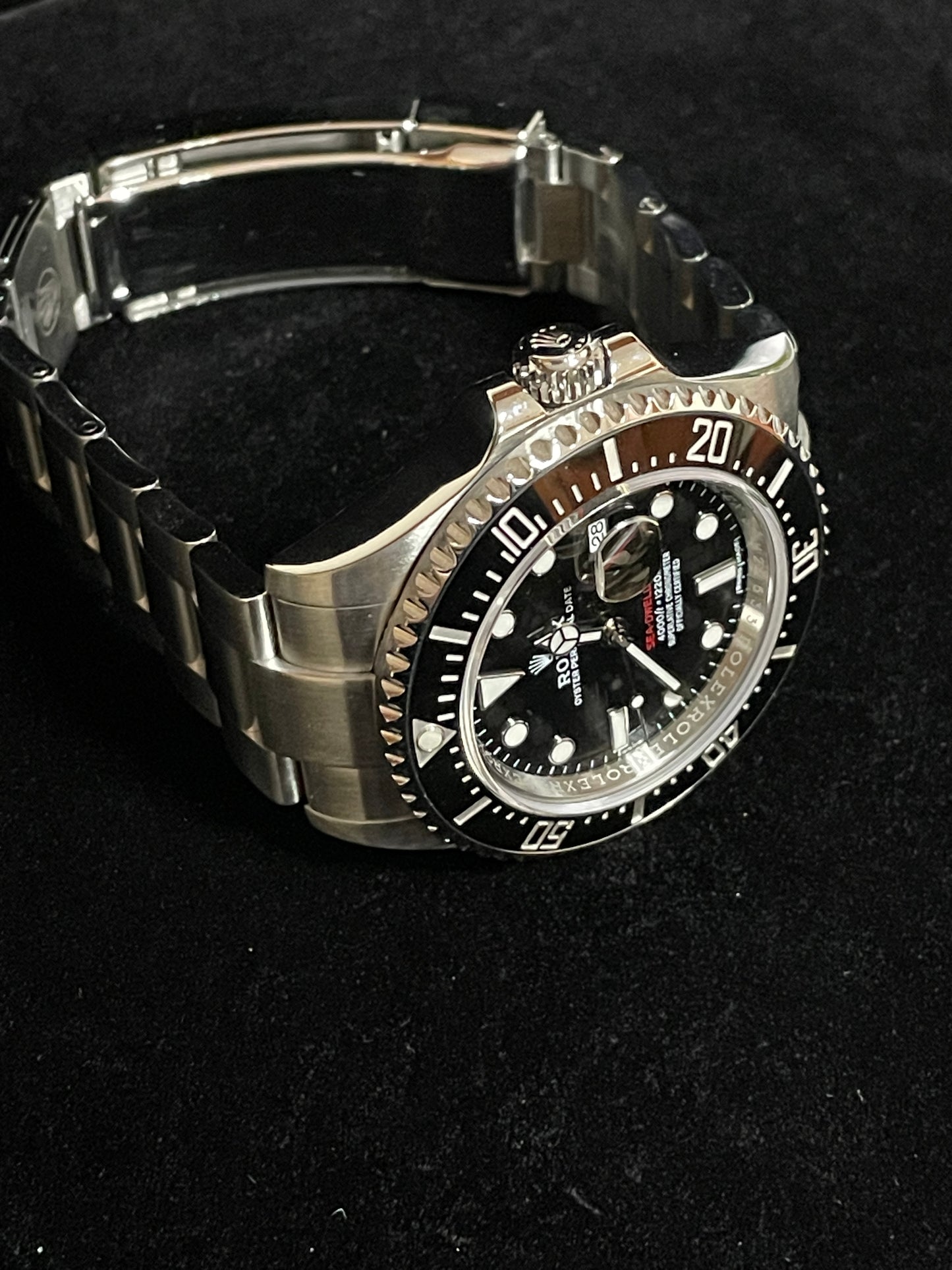 OHA 2017 Rolex Red Sea-Dweller 126600 Black Dial SS Oyster With Papers 43mm