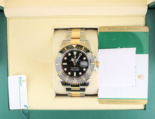 2019 Rolex Sea-Dweller 126603 Black Dial TT 18kt Oyster With Papers 43mm