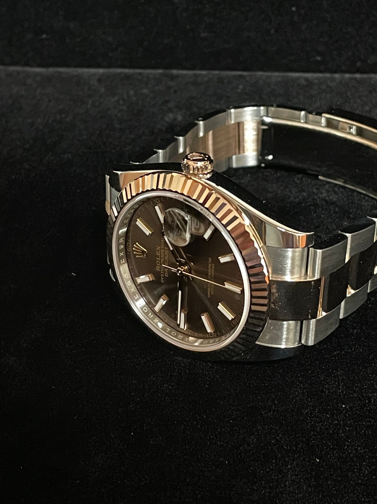 2023 Rolex Datejust 126331 Chocolate Dial TT 18kt Oyster Rose With Papers 41mm