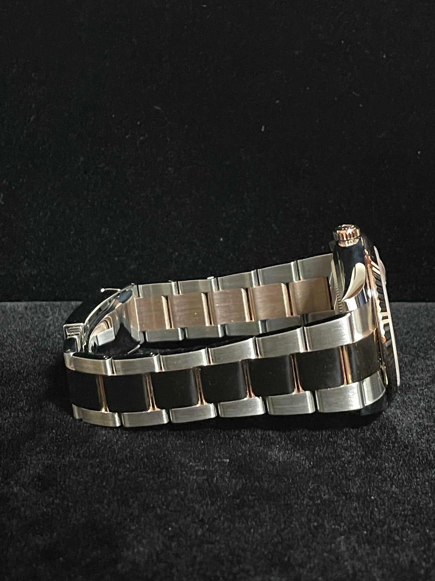 OHT 2023 Rolex Datejust 126331 Chocolate Dial TT 18kt Oyster Rose With Papers 41mm