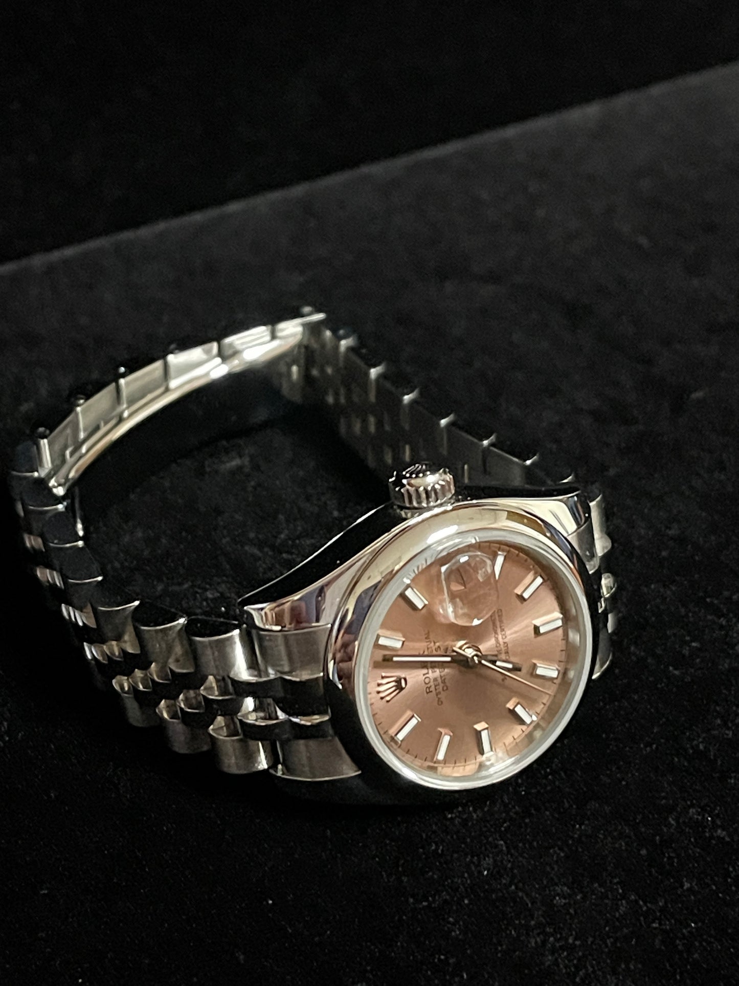 2006 Rolex Ladies Datejust 179160 Pink Dial SS Jubilee No Papers 26mm